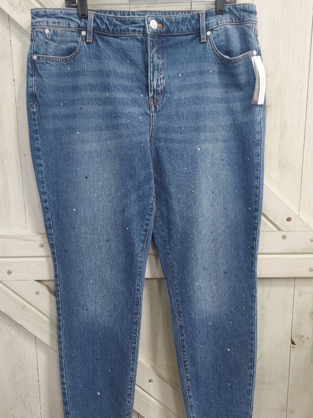 Talbots Rhinestone Detailed Jeans NWT Size 16